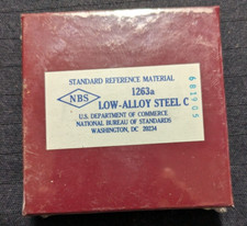 NUOVO NBS/NIST Materiale di Riferimento Standard 1263a Acciaio Bassa Lega Forma Disco C