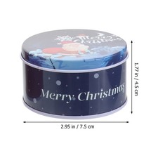  6 Pcs Scatola in Latta Natalizia Contenitori Di Caramelle Natale Per