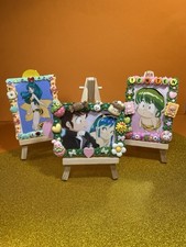 3 Cards Lamù  Uruseiyatsura decorate a mano Decoden Cream