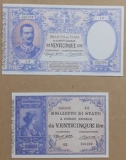 Lire 25 UmbertoI e 25 Lire