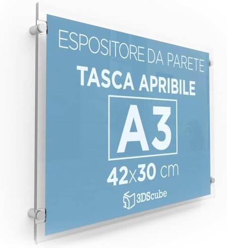 Espositore plexiglass porta - in,