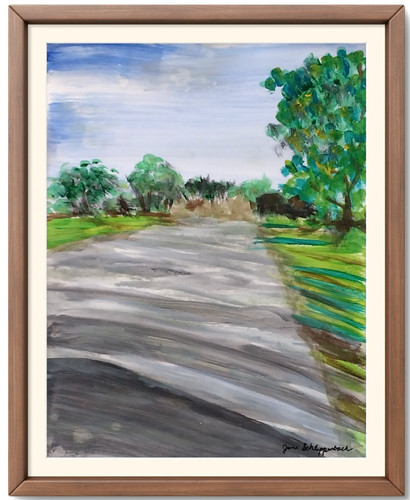 Florida country road 11x14 - country,