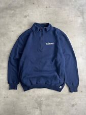 FELPA RUSSELL ATHLETIC MEZZA ZIP BLU BLANK JCDECAUX XL