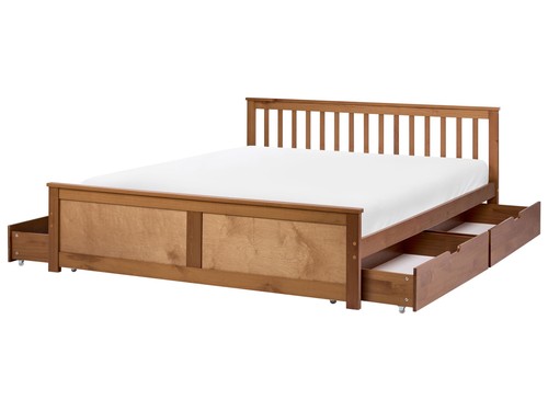 Letto matrimoniale legno - legno, di