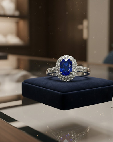 Anello proposta zaffiro