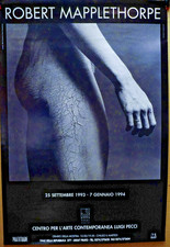 ROBERT MAPPLETHORPE manifesto Poster Museo Pecci Prato 1994