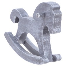  Statua Di Cavallo Dondolo in Legno Arredamento Del Desktop Arte Vintage