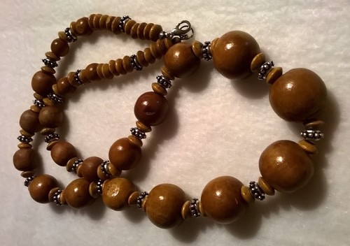 Collana legno vintage - legno,