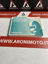 libretto uso e manuntenzione honda Cbr600f(w) cod.37MAL830 neutro