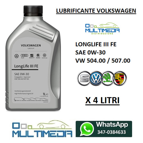 Litri olio motore originale - 4,