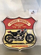 tabella moto casa arredo vintage retrò salotto garage espositore cornice