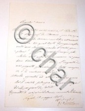 Autografo Lettera Stanislao