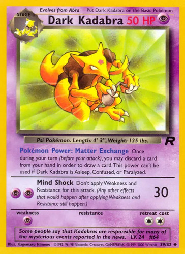 Dark kadabra pokemon - 39/82,