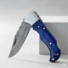 Coltello Pieghevole Damasco