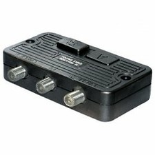 Commutatore per impianti BK e SAT, presa F, 2 prese F (1 deviatore) (V9d)