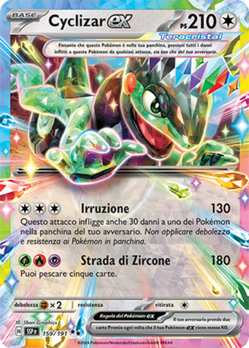 Carta pokémon cyclizar ssp - carta,
