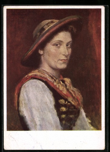 Cartolina ragazza tirolese - , in