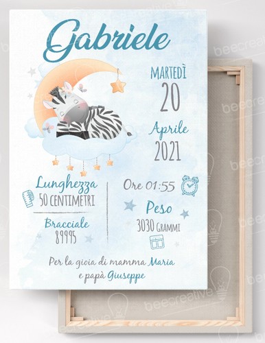 Quadro nascita 30x40 - quadro,