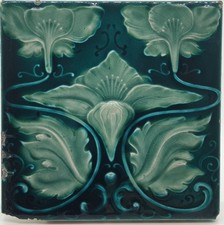 Piastrella camino Art Nouveau