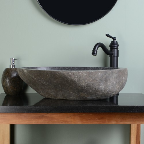 Lavabo appoggio pietra - da,