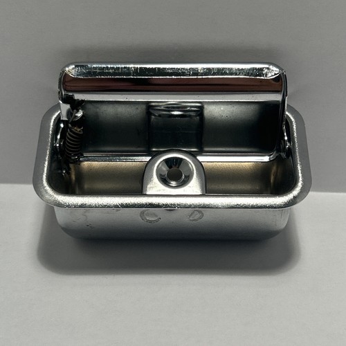 Vintage chrome ashtray - chrome,