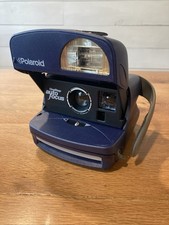 Polaroid One Step Auto Focus Instant 600 fotocamera pellicola blu - cinghia rotta - non testata