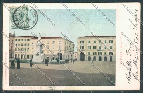 Sassari città piazza italia - piazza,