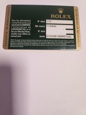 ROLEX GARANZIA ORIGINALE