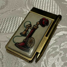 Mini Rubrica Telefonica + Agenda a Molla, con Penna, Vintage Retrò Portatile