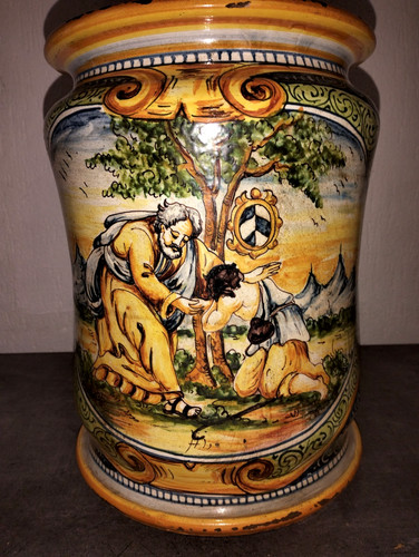 Grande vaso istoriato sicilia - istoriato,
