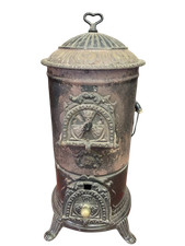 Antica stufa in ghisa epoca