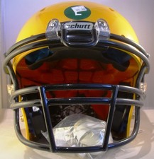 Casco Da Football Schutt Recruit Hybrid, Giallo, YL Con Maschera ROPO-UB, Nero