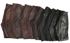 10 Jeans In Pelle Scure Usate