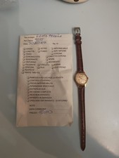 Girard Perregaux orologio watch donna 17 jewels REVISIONATO placato ORO, PELLE