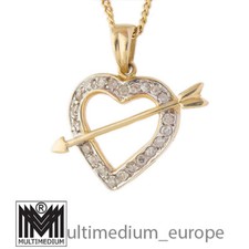 Ciondolo cuore oro giallo 585