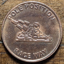 Corona, California CA Pole Position Race Way Arcade Go Kart No Cash Value Token