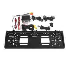 Kit Auto Porta Targa Posteriore Telecamera 2 Sensori Parcheggio Retromarcia