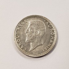 1910 Romania 50 Bani Silver