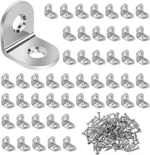 50 Pezzi Squadretta Di Giunzione Angolare in Acciaio Inox Con 105 Viti, Staffa A