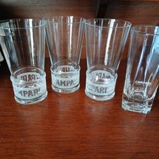 3 + 1 Bicchieri CAMPARI,  pubblicitari,  vintage.