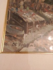 Quadro Giorgio De Vincenzo Soggetto Donna Al Mercato  90x70