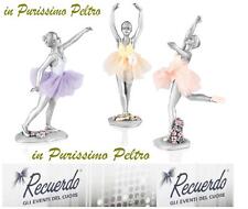 N.1 BOMBONIERA BALLERINA H.13 PURO PELTRO DIPINTA MANO Made in Italy 3 MODELLI 