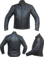 GIACCA MOTO PELLE NERO-3157
