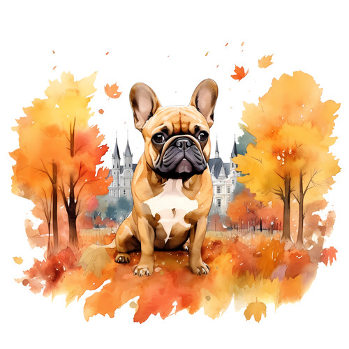 Bulldog francese cane auto