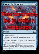 MTG CHANGE THE EQUATION EXC - CAMBIARE L'EQUAZIONE 50 - MOM - MAGIC