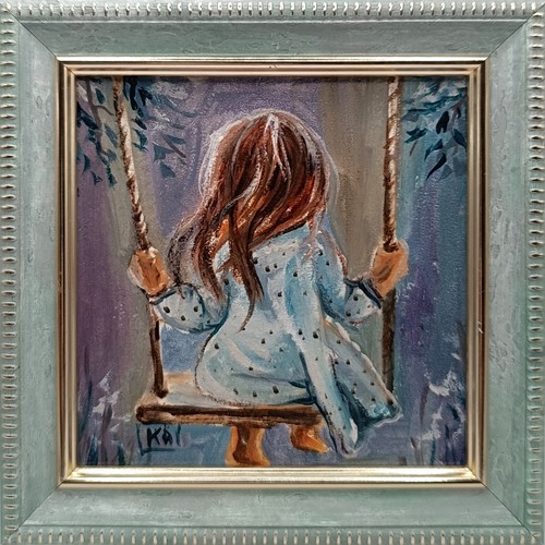 Dipinto olio originale - , ragazza