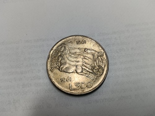 Moneta 500 lire argento - moneta,