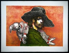 ARMANDO DE STEFANO - litografia stampata al torchio a 5 colori