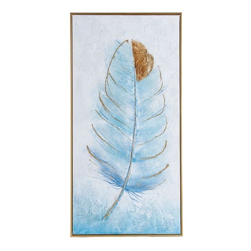 Quadro disegno piuma - su, e