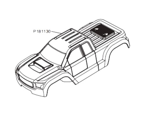 Carrozzeria mjx p181130 - carrozzeria, rc